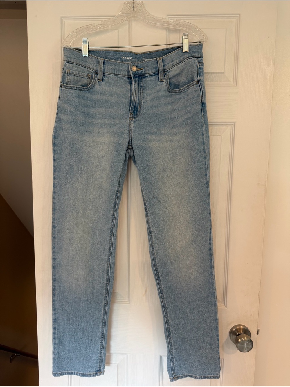 Old Navy High-Rise Wow Straight Jeans Women’s Size 10 Light Wash